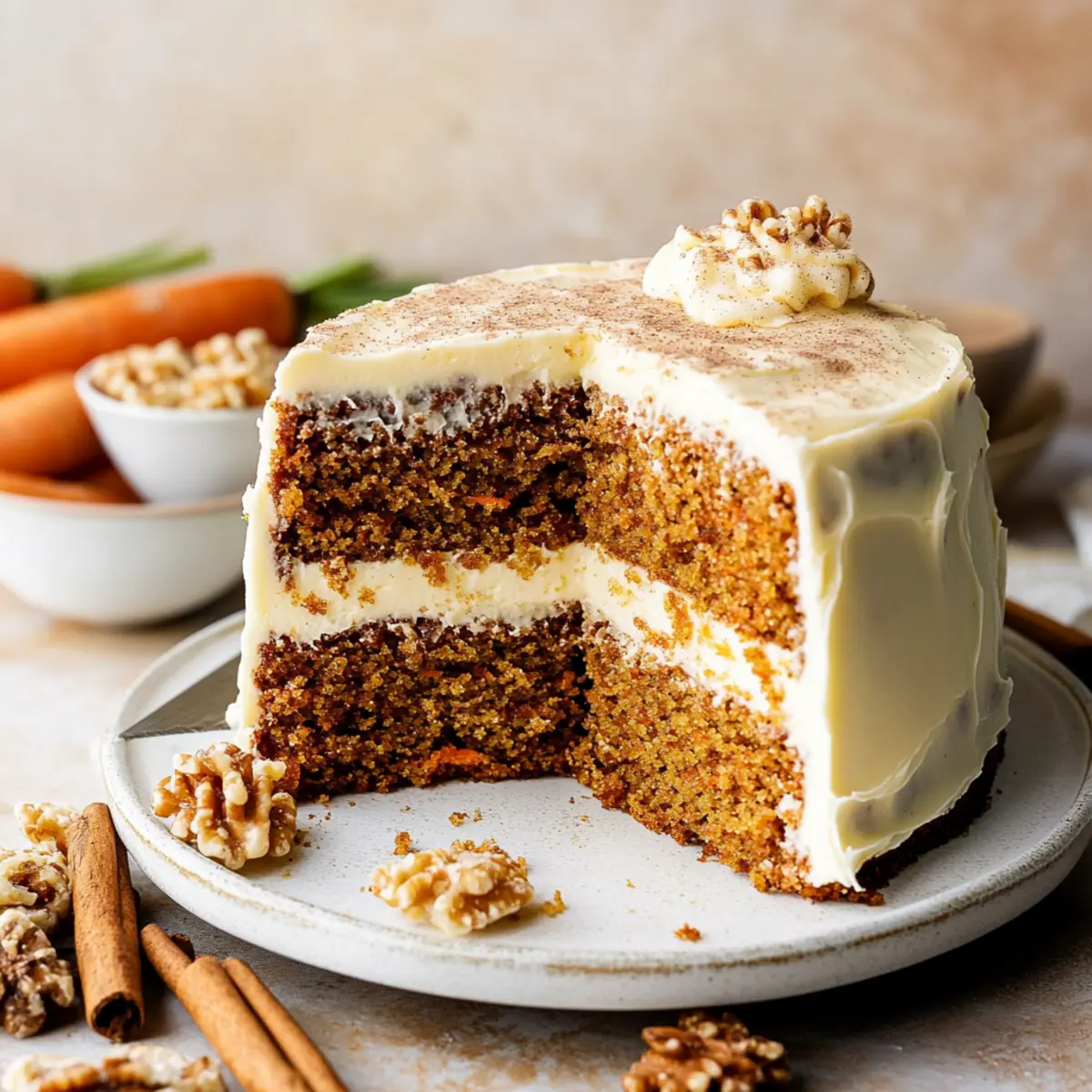 Delicious Carrot Cake With Epicurean Butter Cinnamon & Brown Sugar