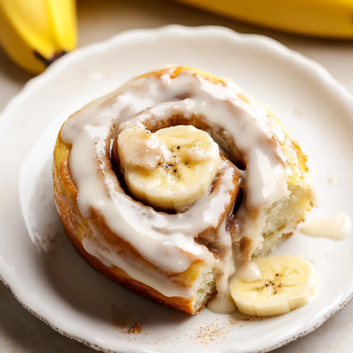 Delicious Banana Cinnamon Rolls with Cream Cheese Frosting Recipe
