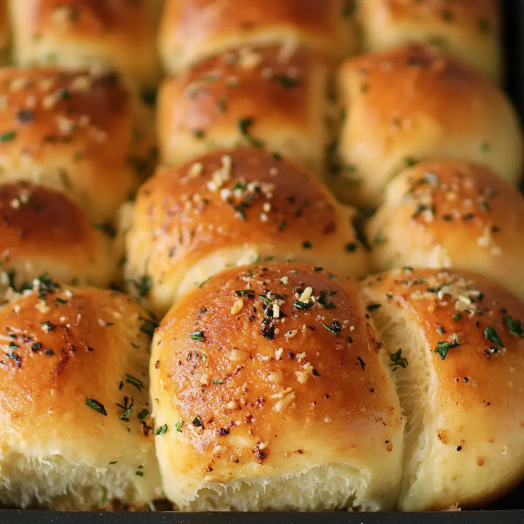 30-Minute Garlic Parmesan Dinner Rolls
