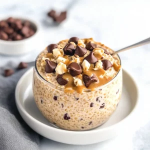 No Bake Cookie Overnight Oats