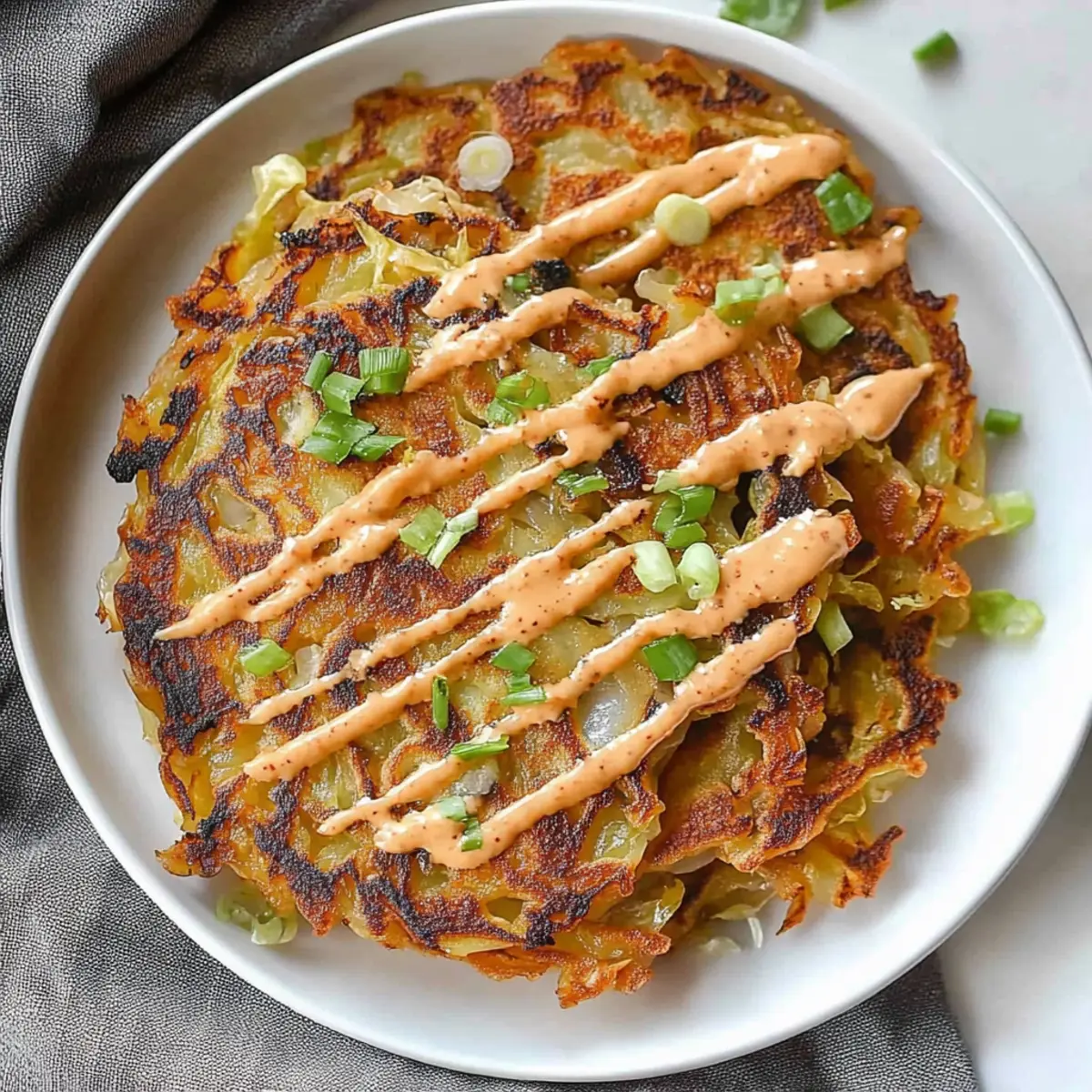 Crispy cabbage pancakes