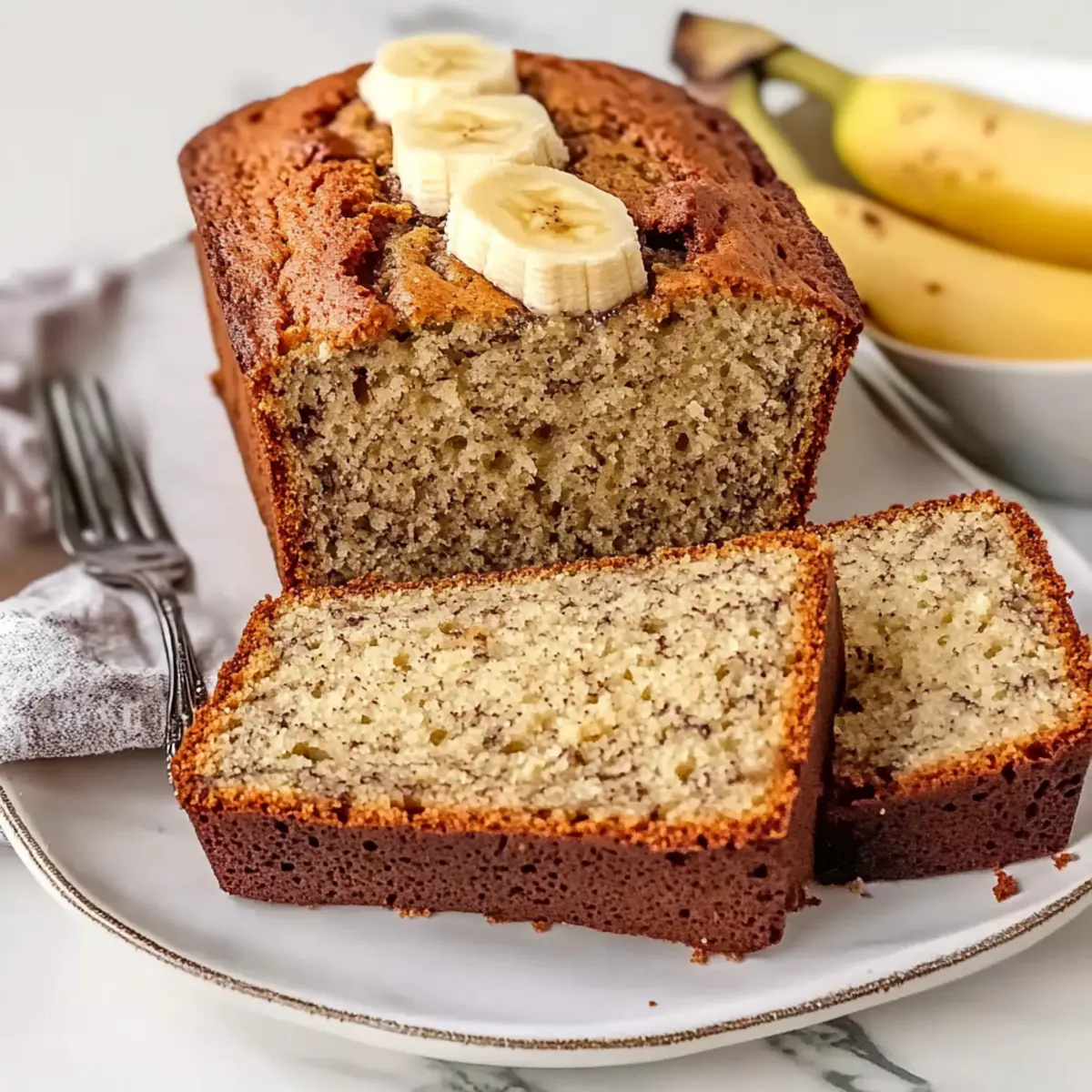 Super Soft Moist Banana Bread