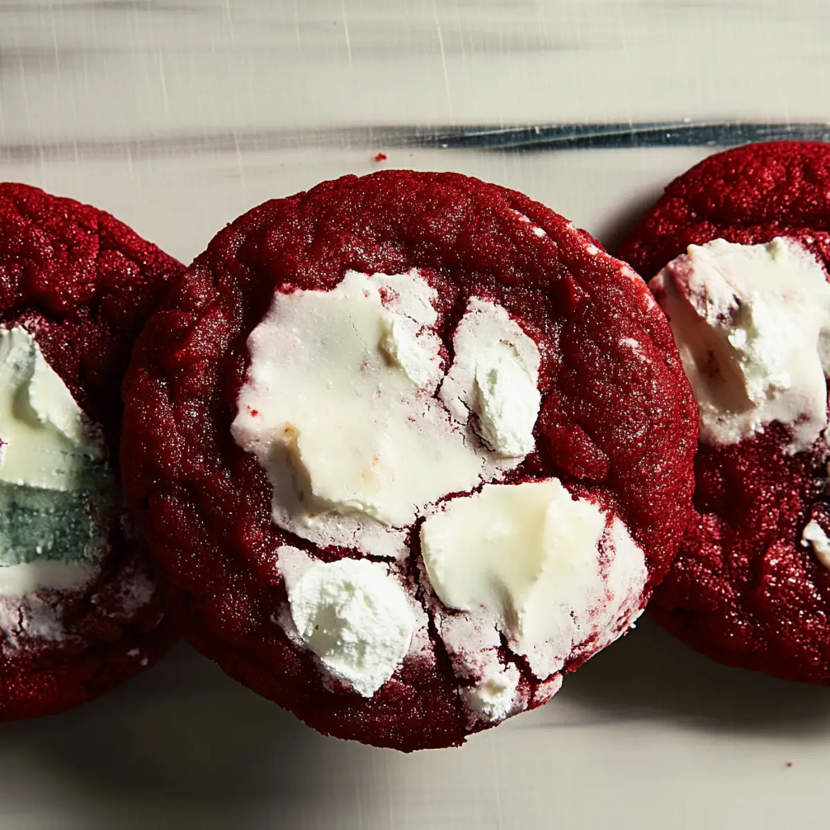 Deliciously Soft Red Velvet Cookies Recipe with Dusting Sugar