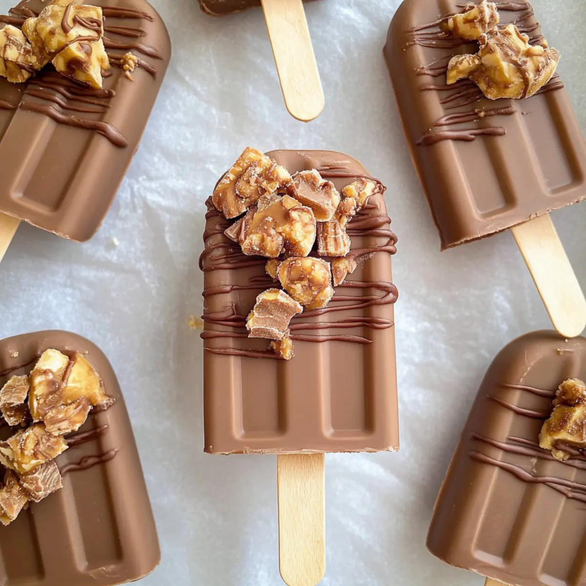 Peanut Butter Chocolate Cakesicles
