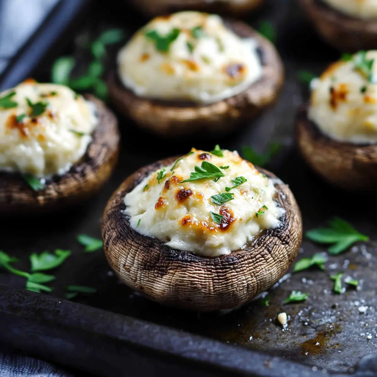 Boursin Cheese Stuffed Mushrooms