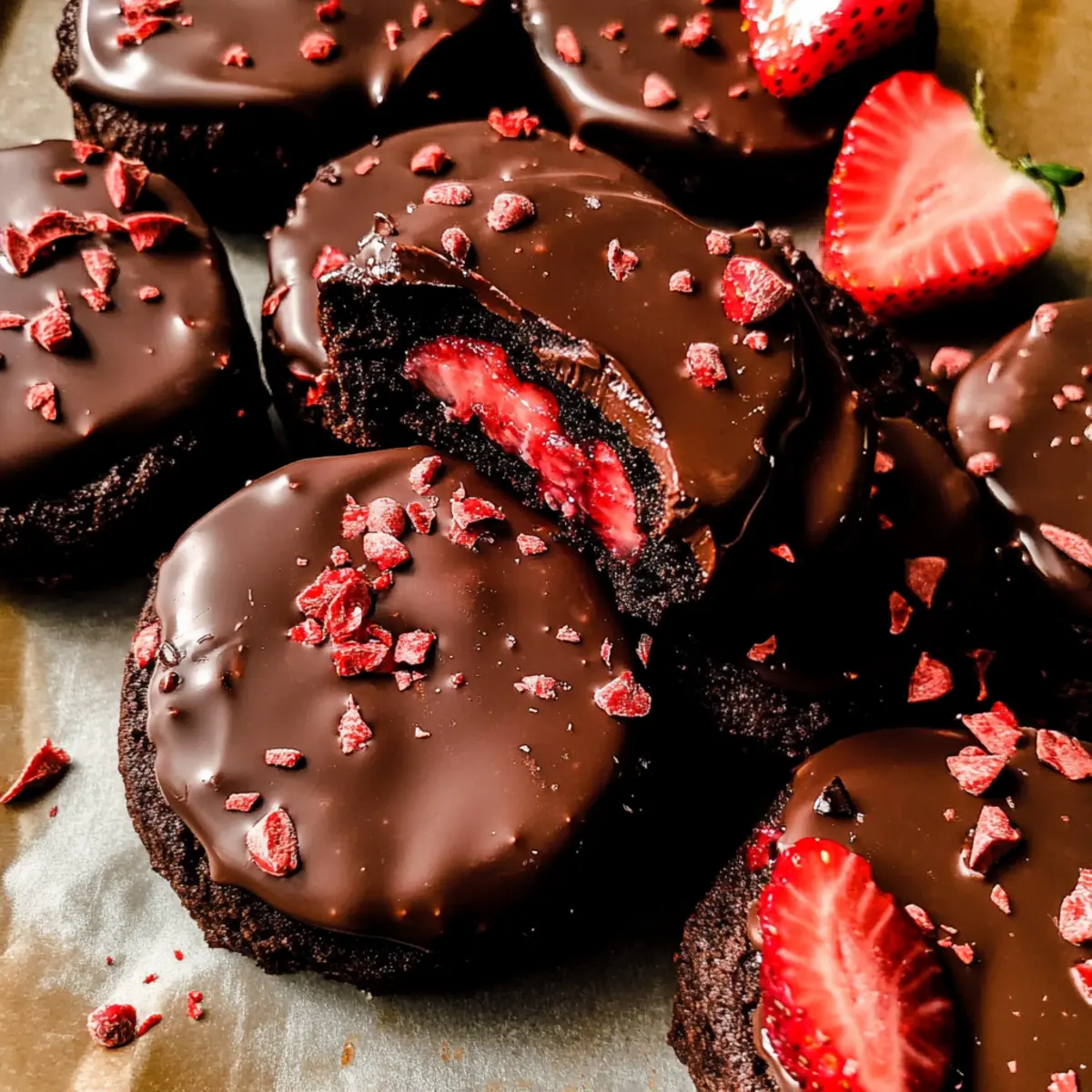 Chocolate Covered Strawberry Cookies