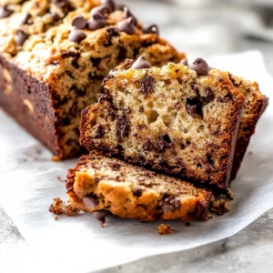 Moist Chocolate Chip Banana Bread