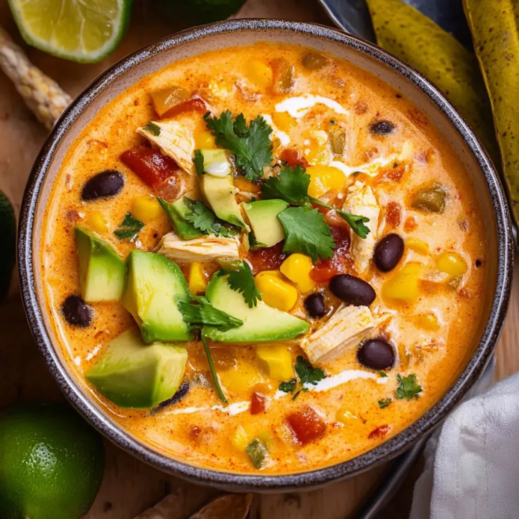 Creamy Chicken Enchiladda Soup