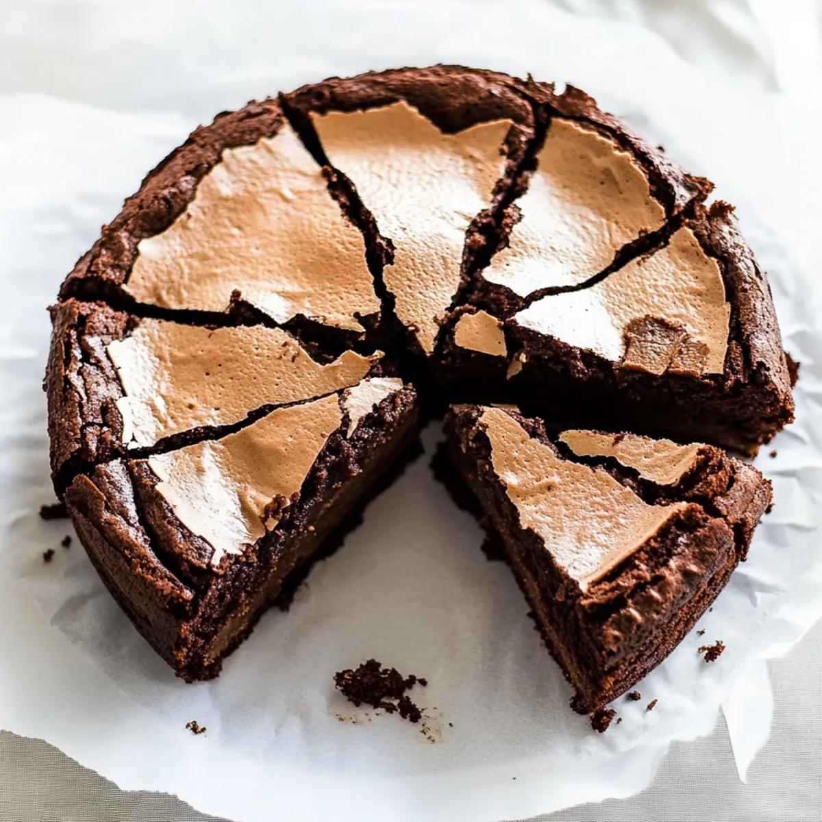 Indulge in Fudgy Chocolate Meringue Brownie Cake Recipe