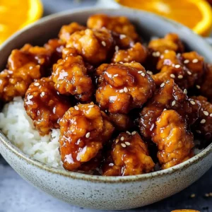 Sweet and tangy orange chicken