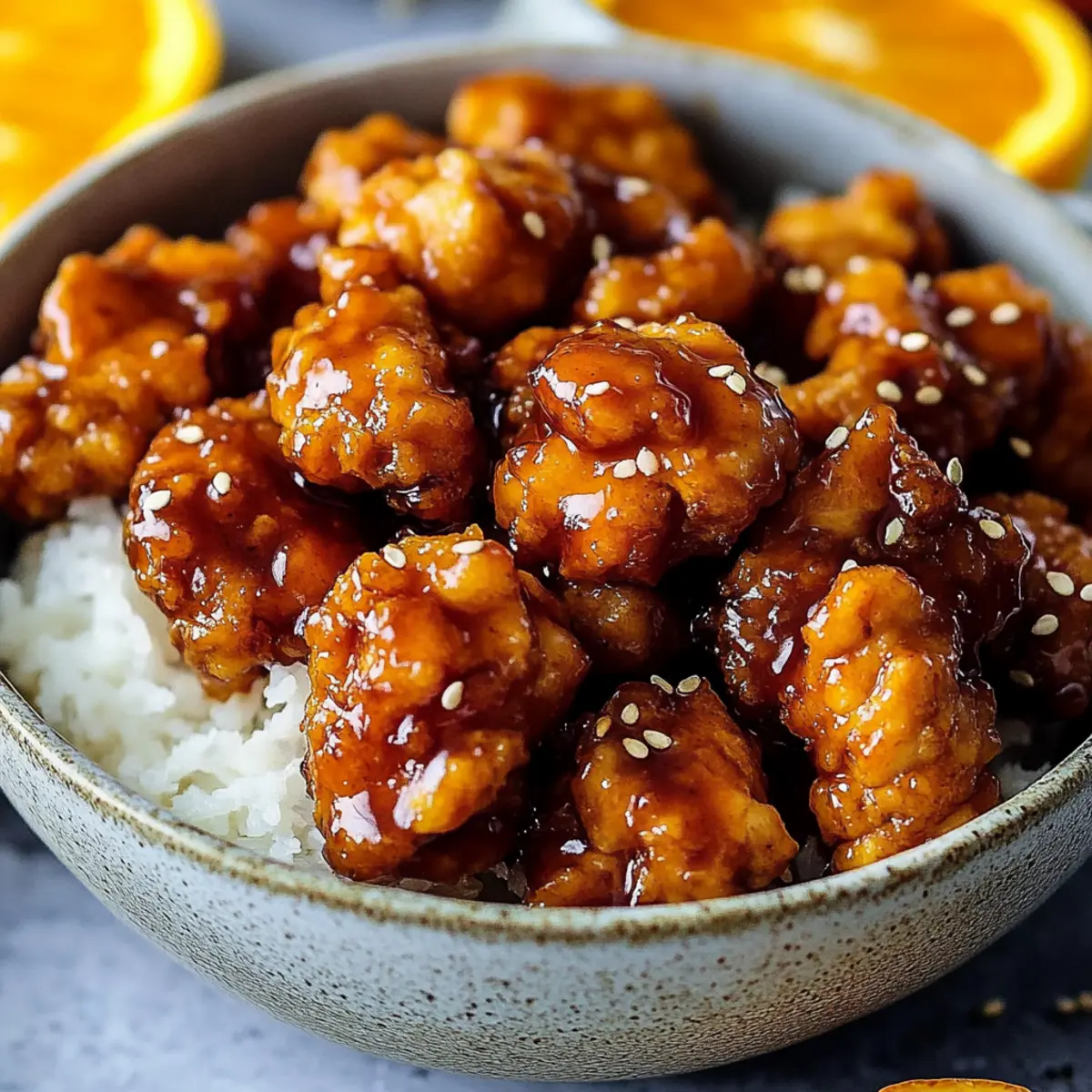 Sweet and tangy orange chicken