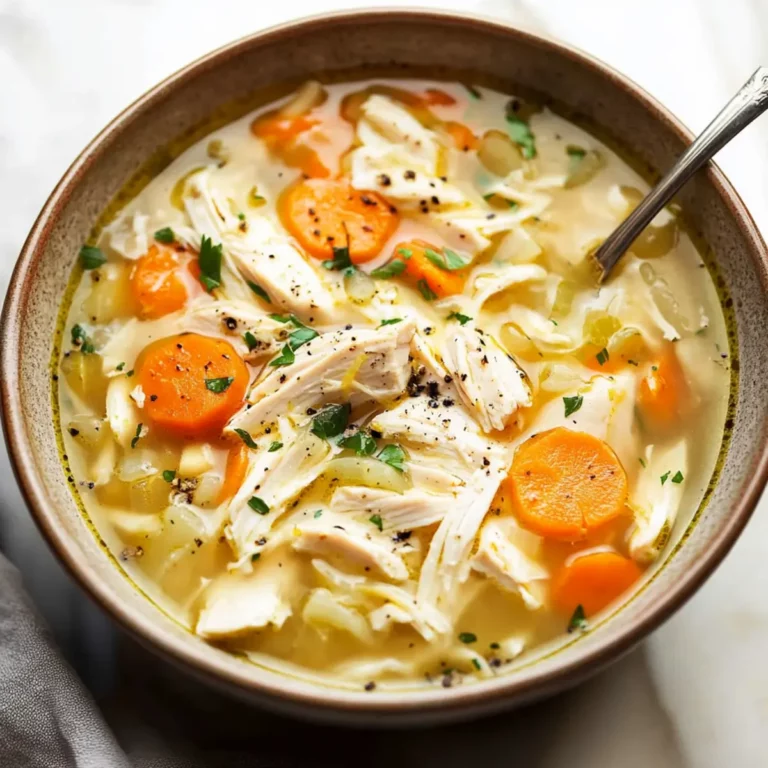 Hearty Crockpot Lemon Chicken Soup