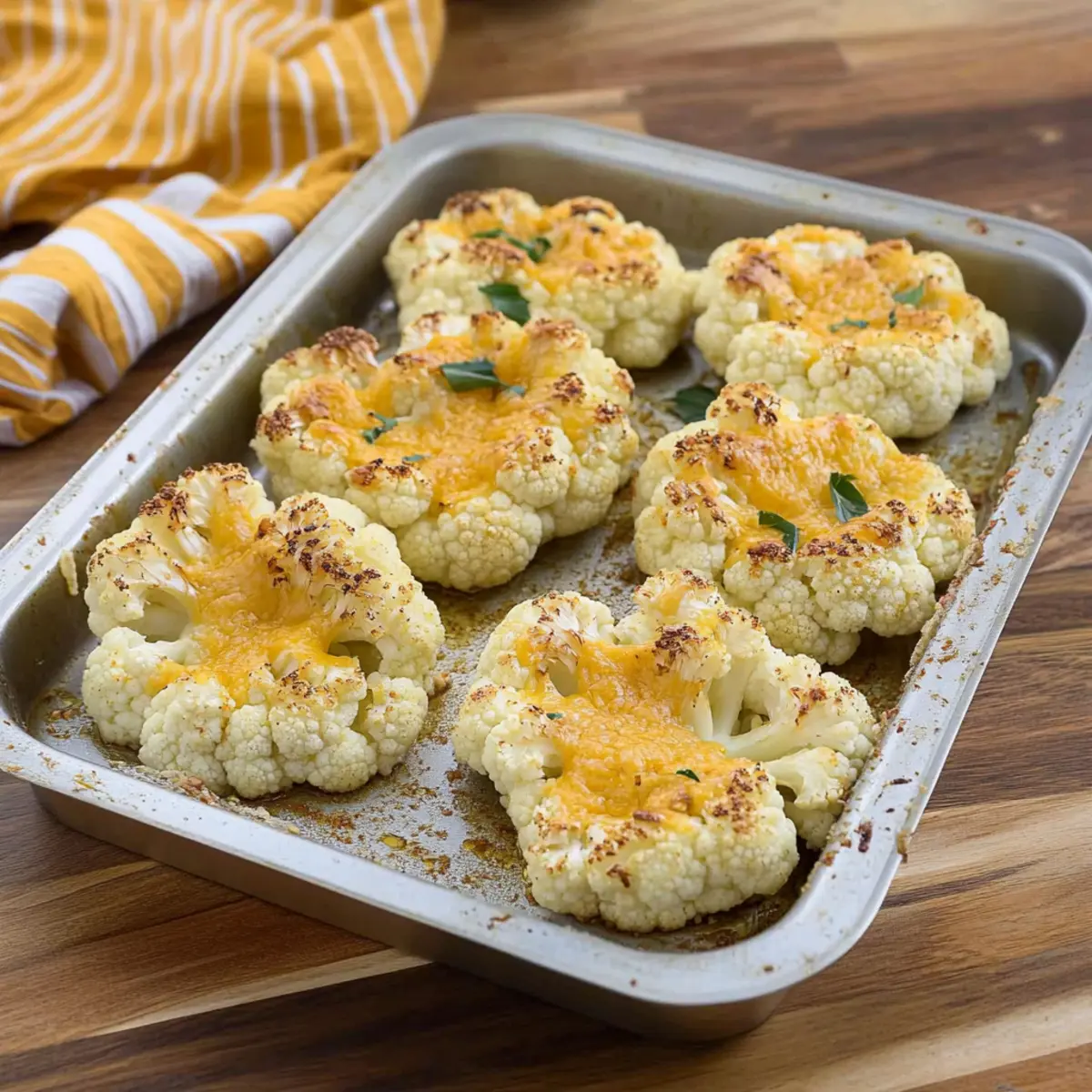 Delicious Cheesy Baked Cauliflower with Cheddar and Panko Crust