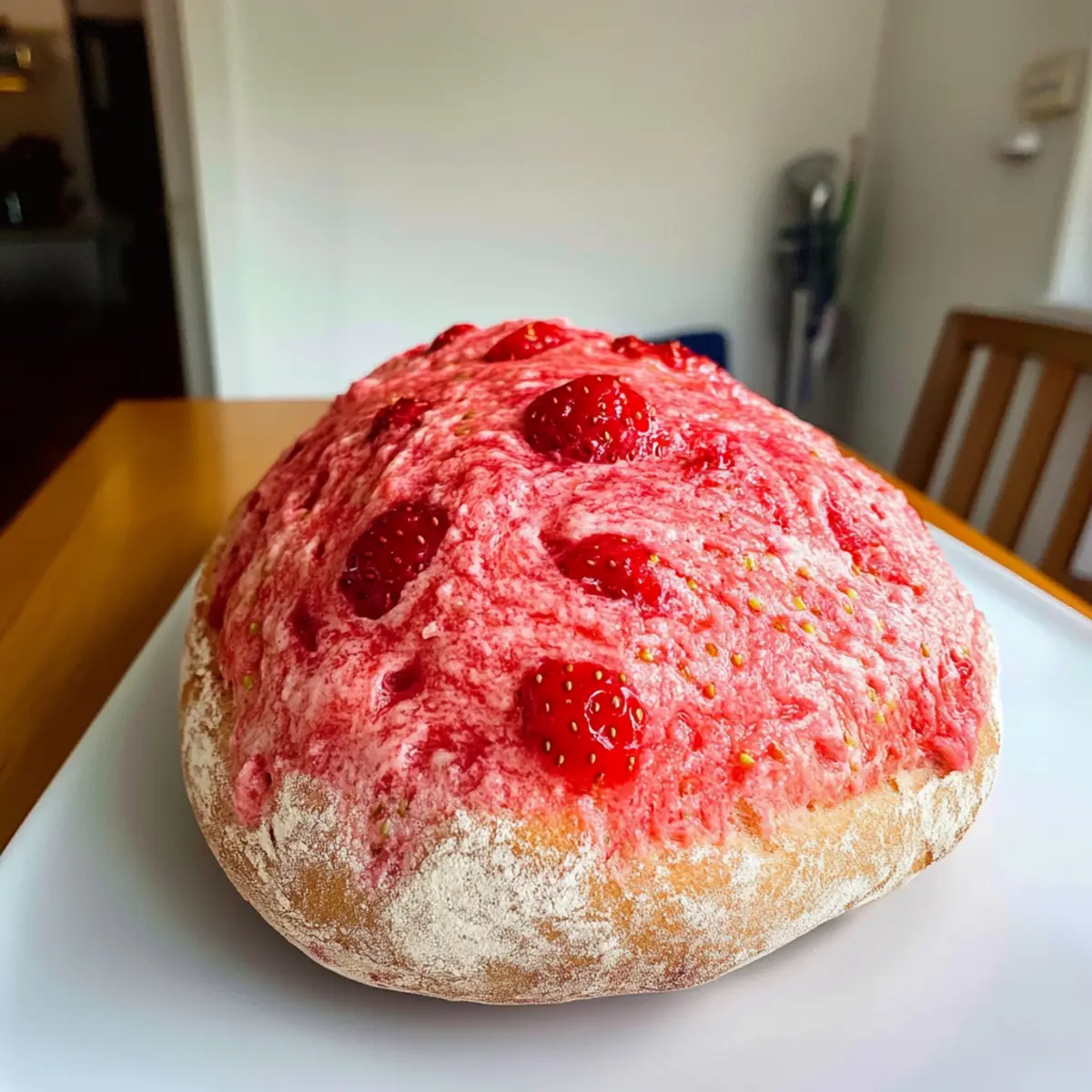 Strawberry Swirl Sourdough Bread