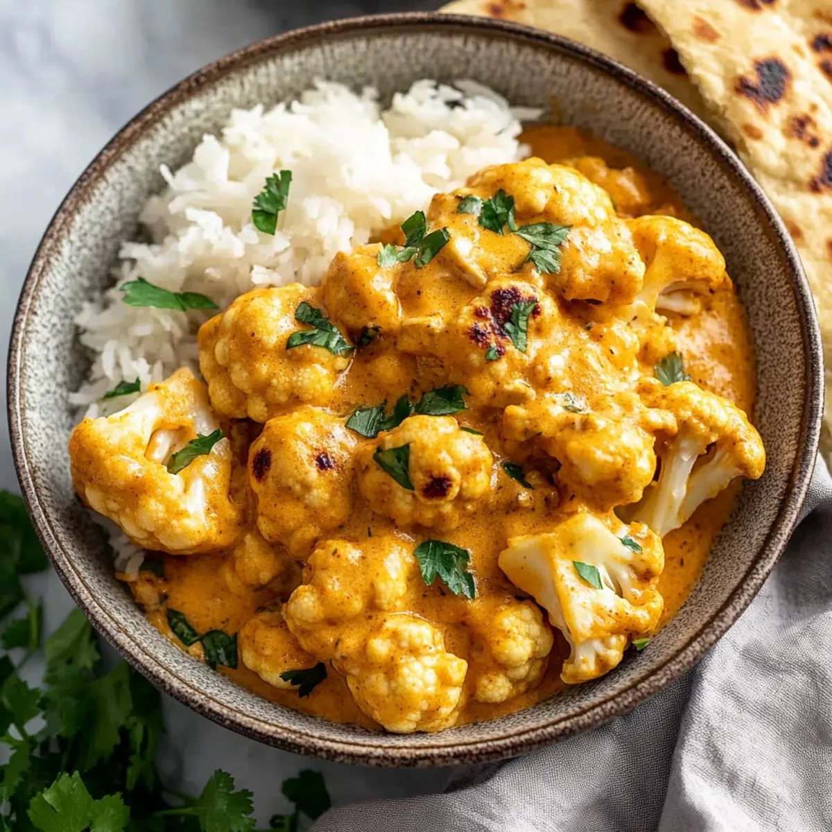 Delicious Butter Cauliflower Recipe with Coconut Milk and Spices