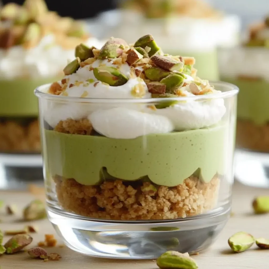 Pistachio Layered Dessert Cups