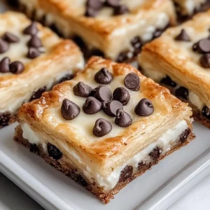Ricotta Chocolate Chip Pastry Squares