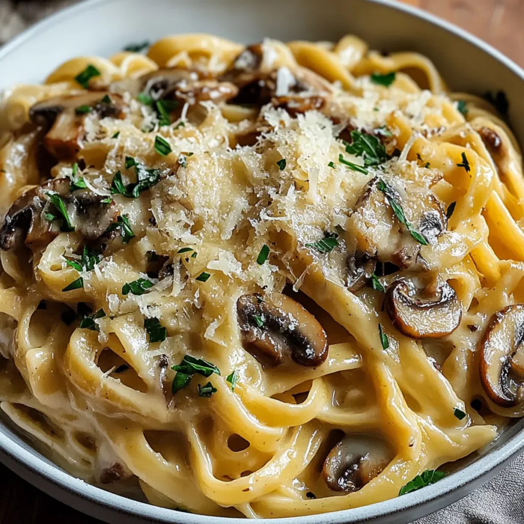 Caramelized Leek and Mushroom Gruyere Pasta