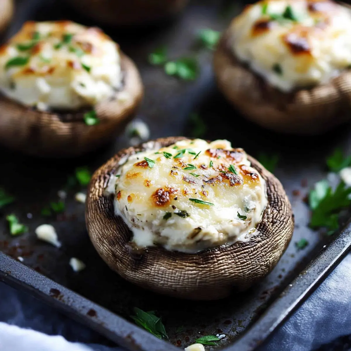 Boursin Cheese Stuffed Mushrooms