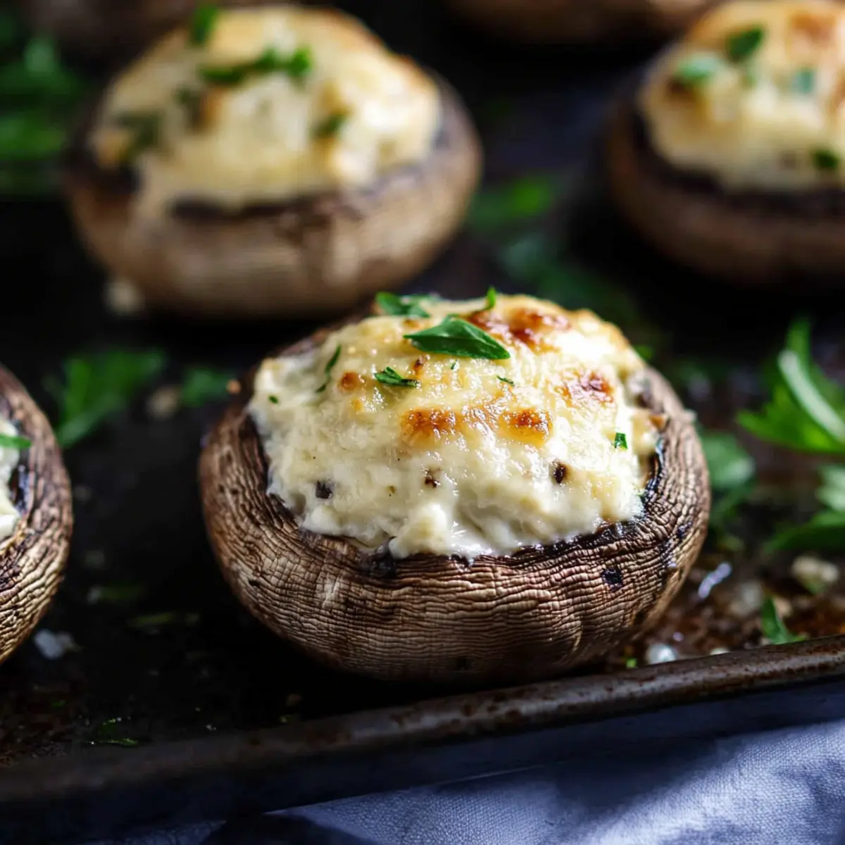 Boursin Cheese Stuffed Mushrooms