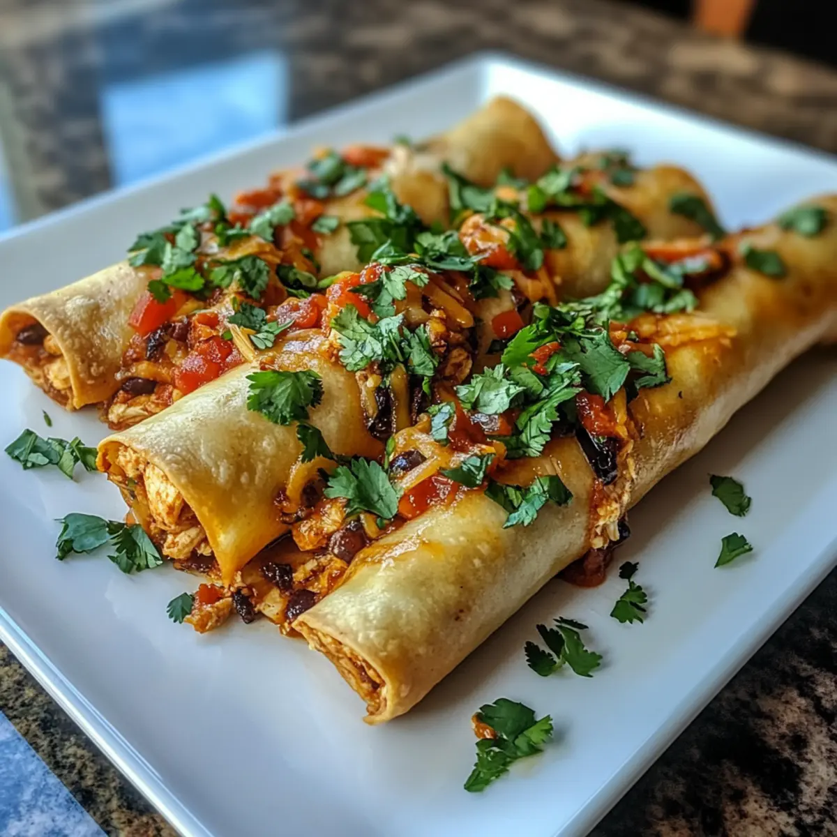 Spicy Hatch Chili Chicken Taquito Rolls You'll Crave