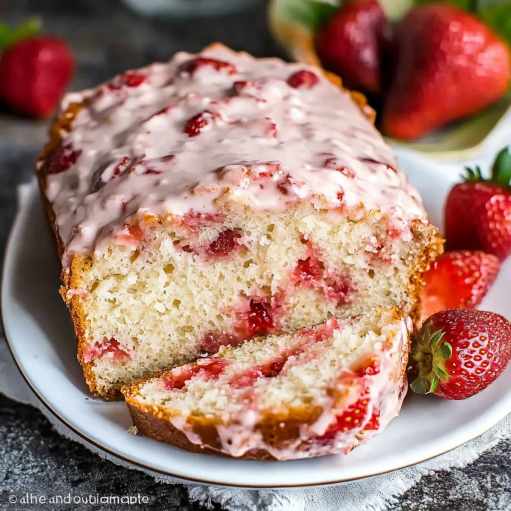 Strawberry Sour Cream Bread