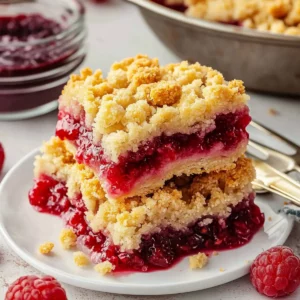 Easy Raspberry Crumble Dessert