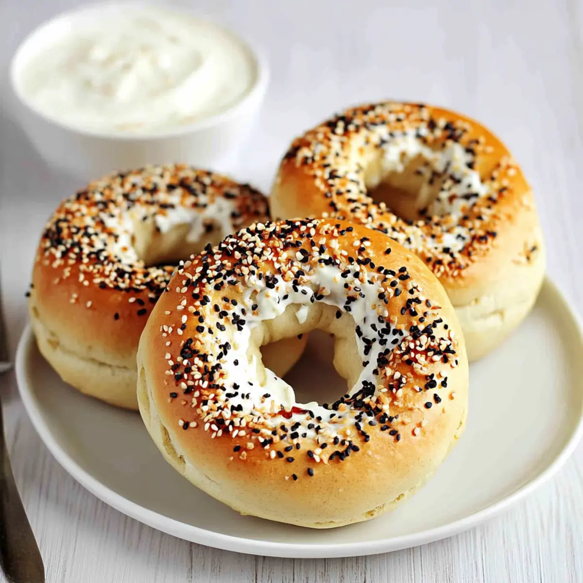 Soft Greek Yogurt Bagels