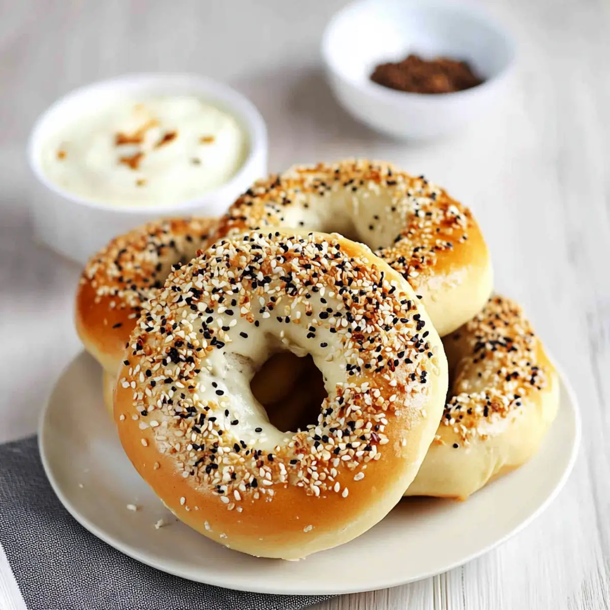 Soft Greek Yogurt Bagels
