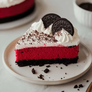 Red Velvet Oreo Cheesecake