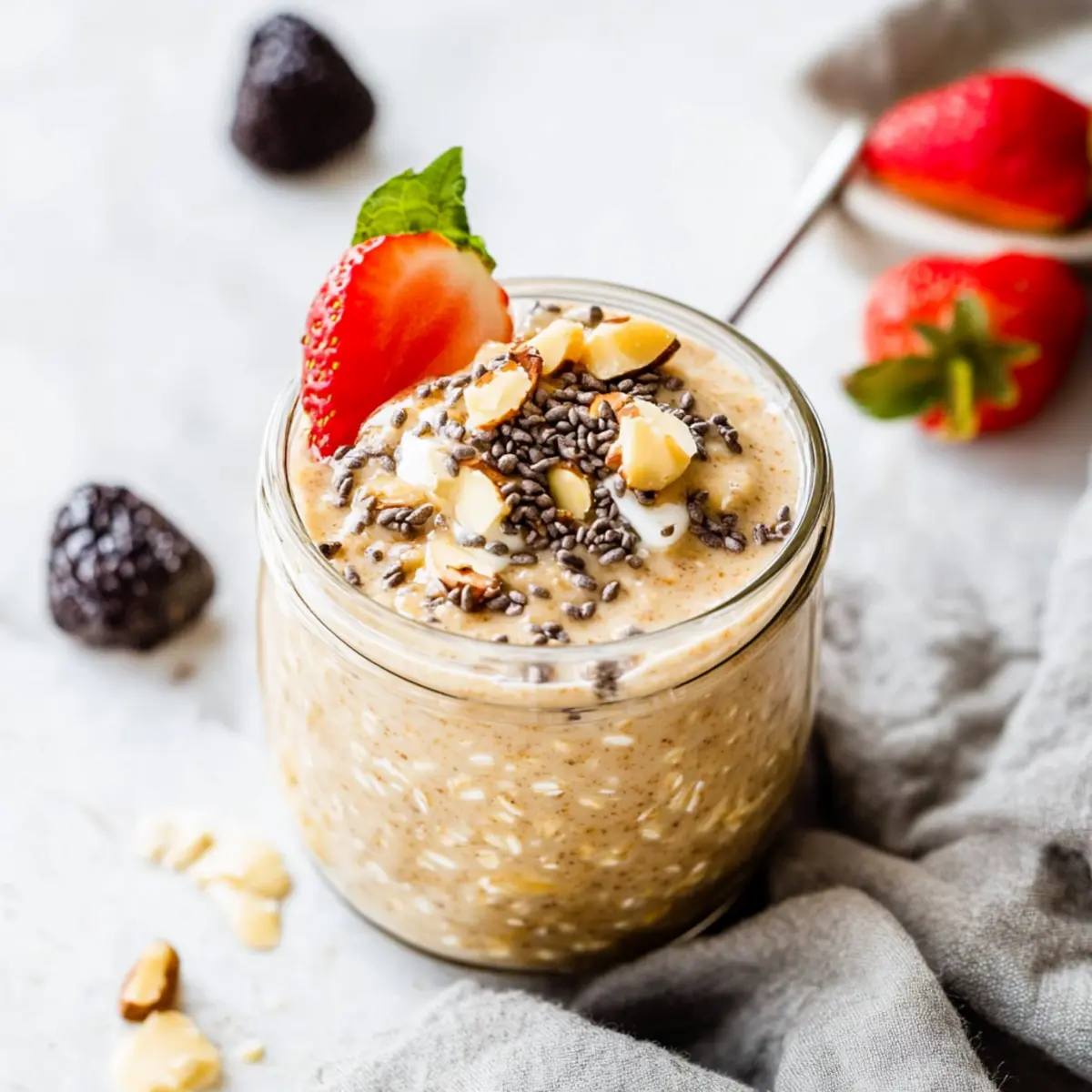 High-Protein Peanut Butter Overnight Oats for a Nutritious Start