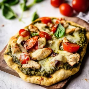 Pesto Chicken Flatbread