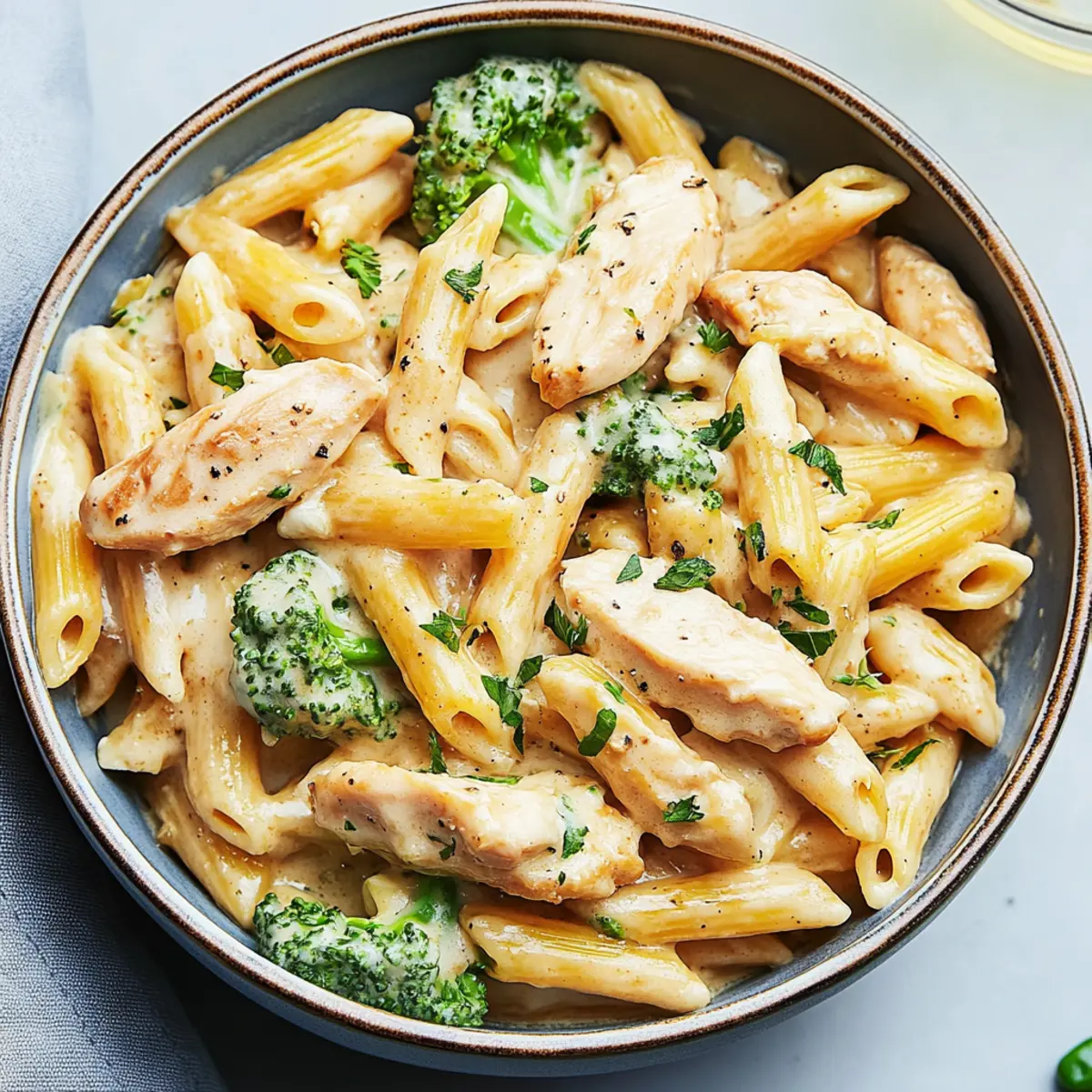 Chicken Penne Alfredo Comfort Bowl