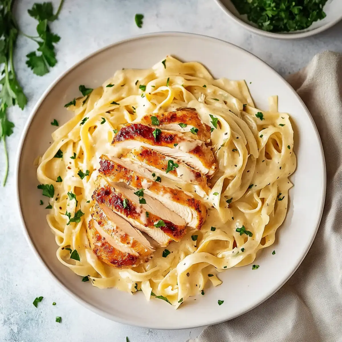 Copycat Olive Garden Chicken Alfredo