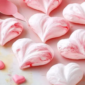 Marbled Meringue Hearts