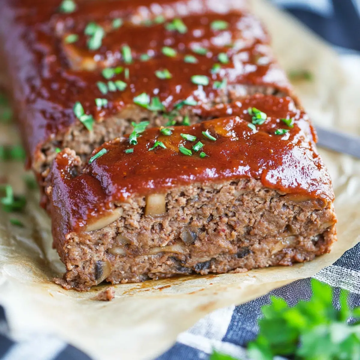 Vegan Mushroom Meatloaf