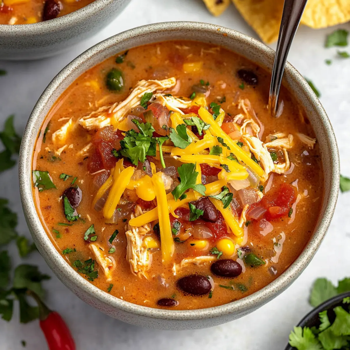 Easy Chicken Taco Soup