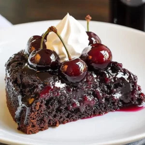 Chocolate Cherry Upside Down Cake
