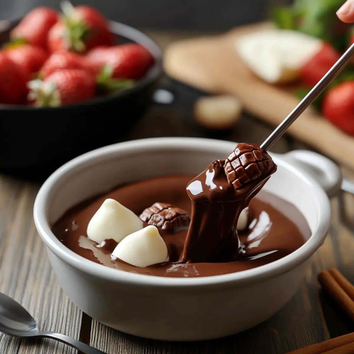 Indulge in Chocolate Turtle Fondue: A Decadent Dessert Recipe