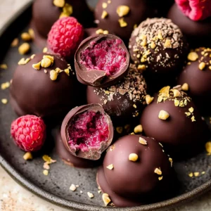 Raspberry Chocolate Truffles