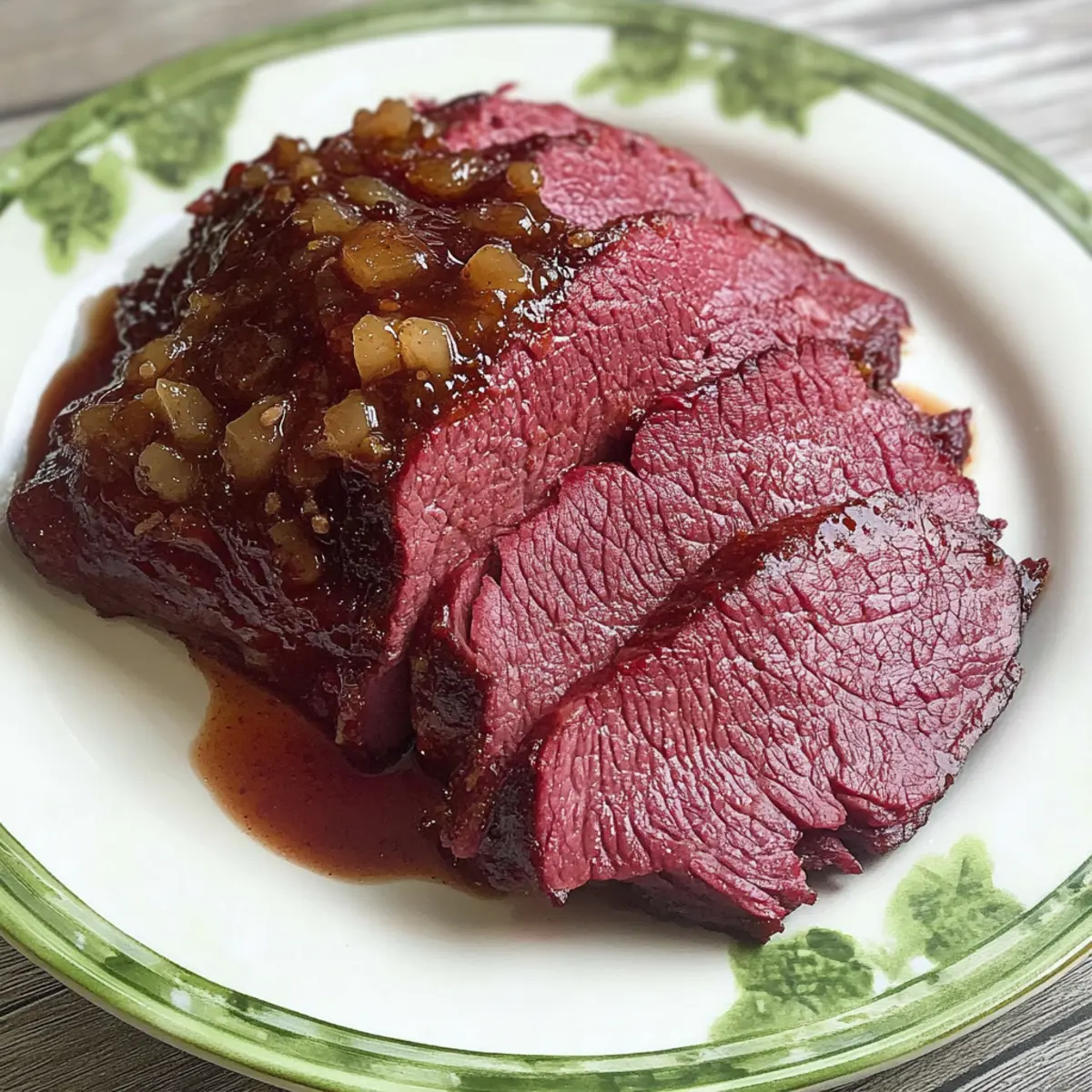 Brown Sugar & Mustard Glazed Corned Beef