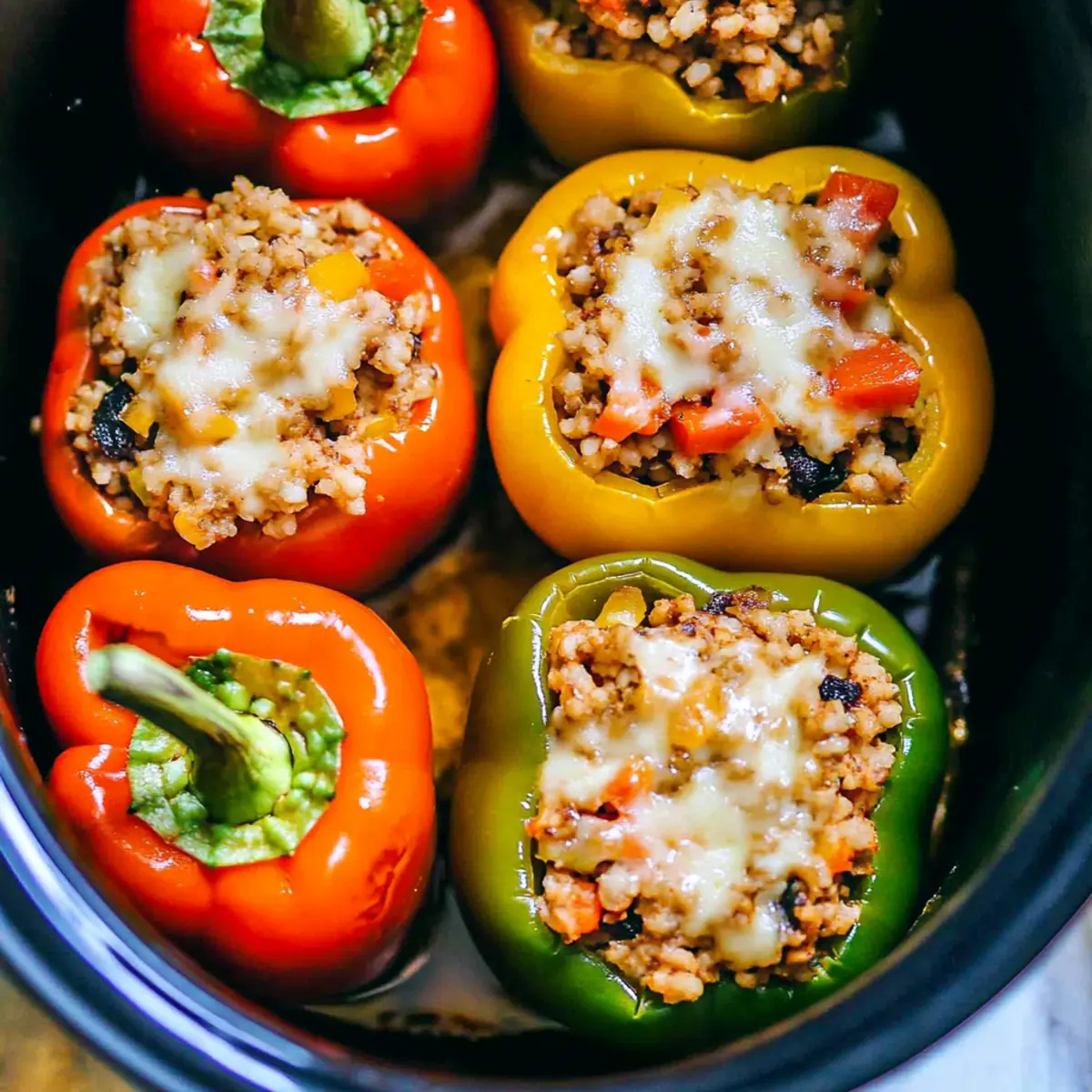 Delicious Slow Cooker Stuffed Bell Peppers Recipe for Families