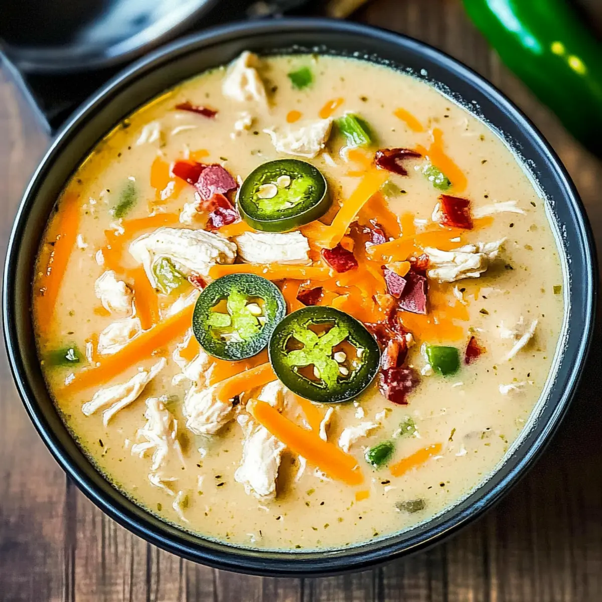 Spicy Jalapeño Popper Chicken Soup Recipe