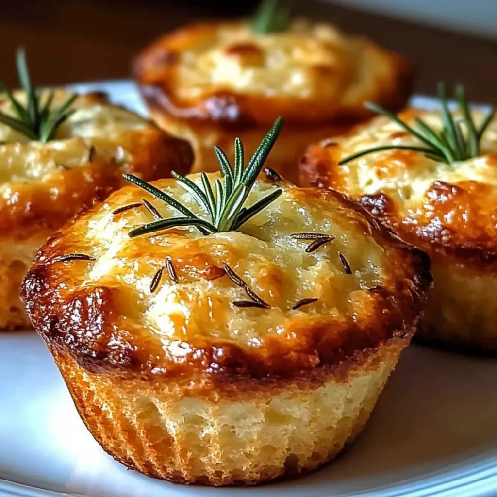 Rosemary Garlic Focaccia Muffins