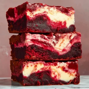Red Velvet Cheesecake Brownies