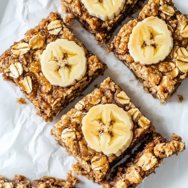 Banana Peanut Butter Oat Bars