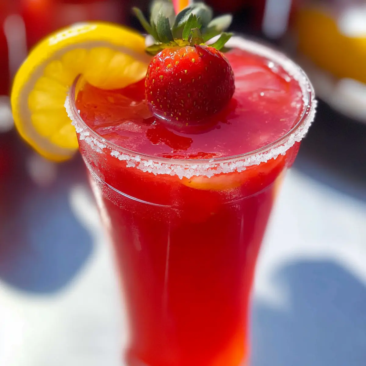 Strawberry Lemon Hibiscus Refresher