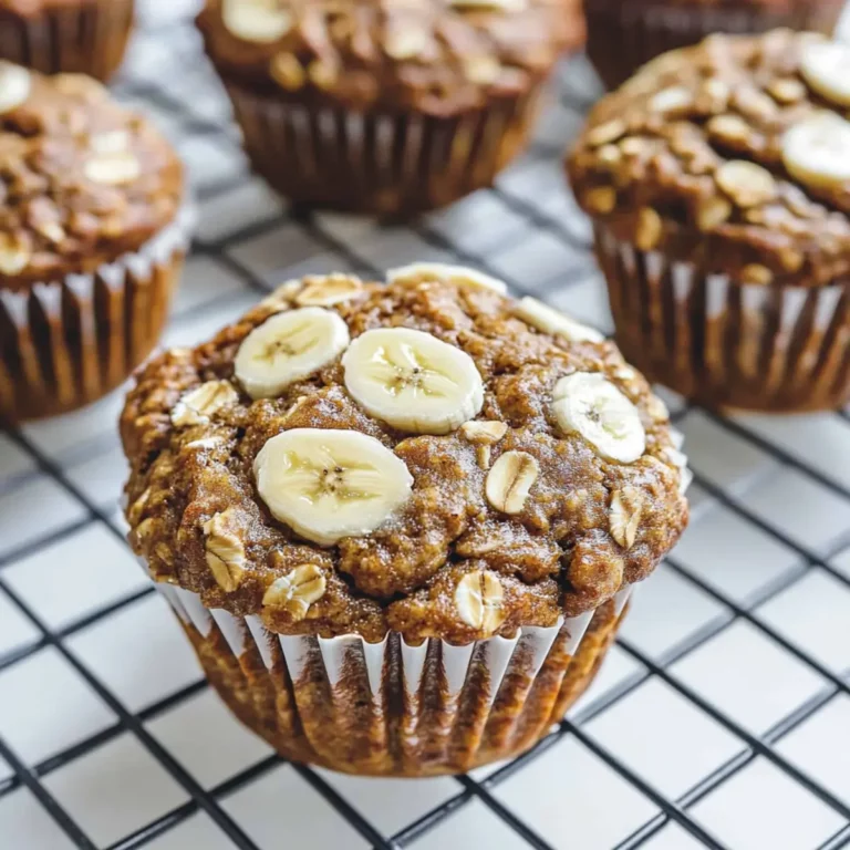 Flourless Banana Oatmeal Muffins