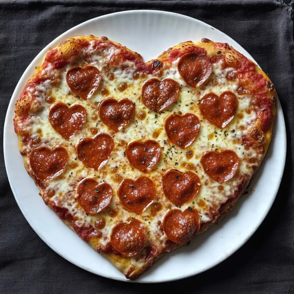 Heart-Shaped Pizza