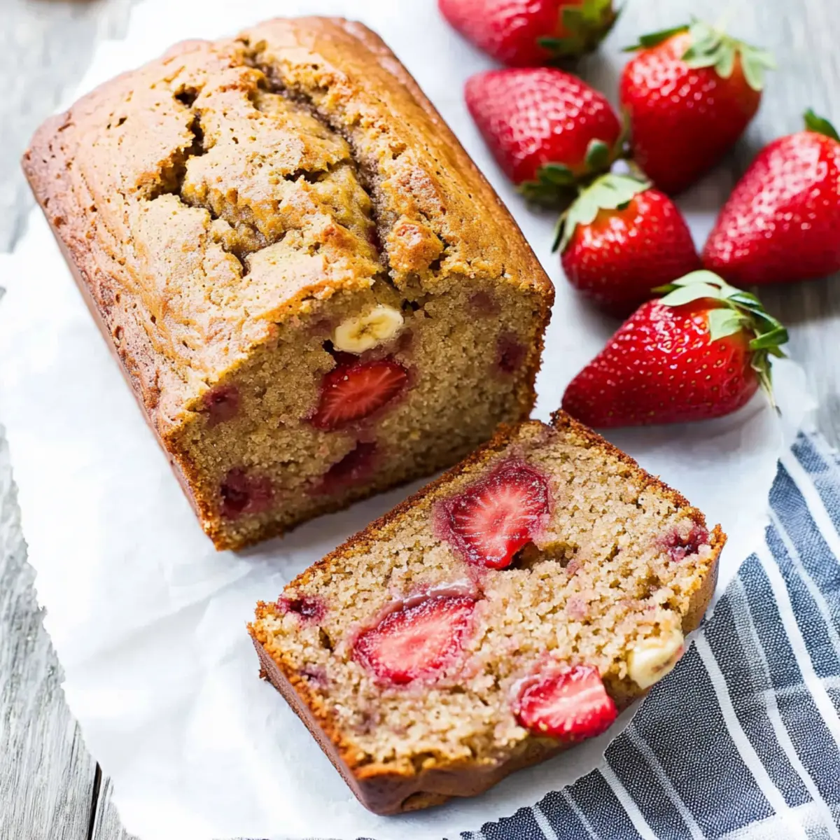 Strawberry Banana Bread